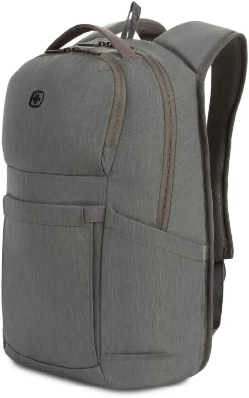 SwissGear 8183 Laptop Backpack, Light Grey Heather, 18 Inches