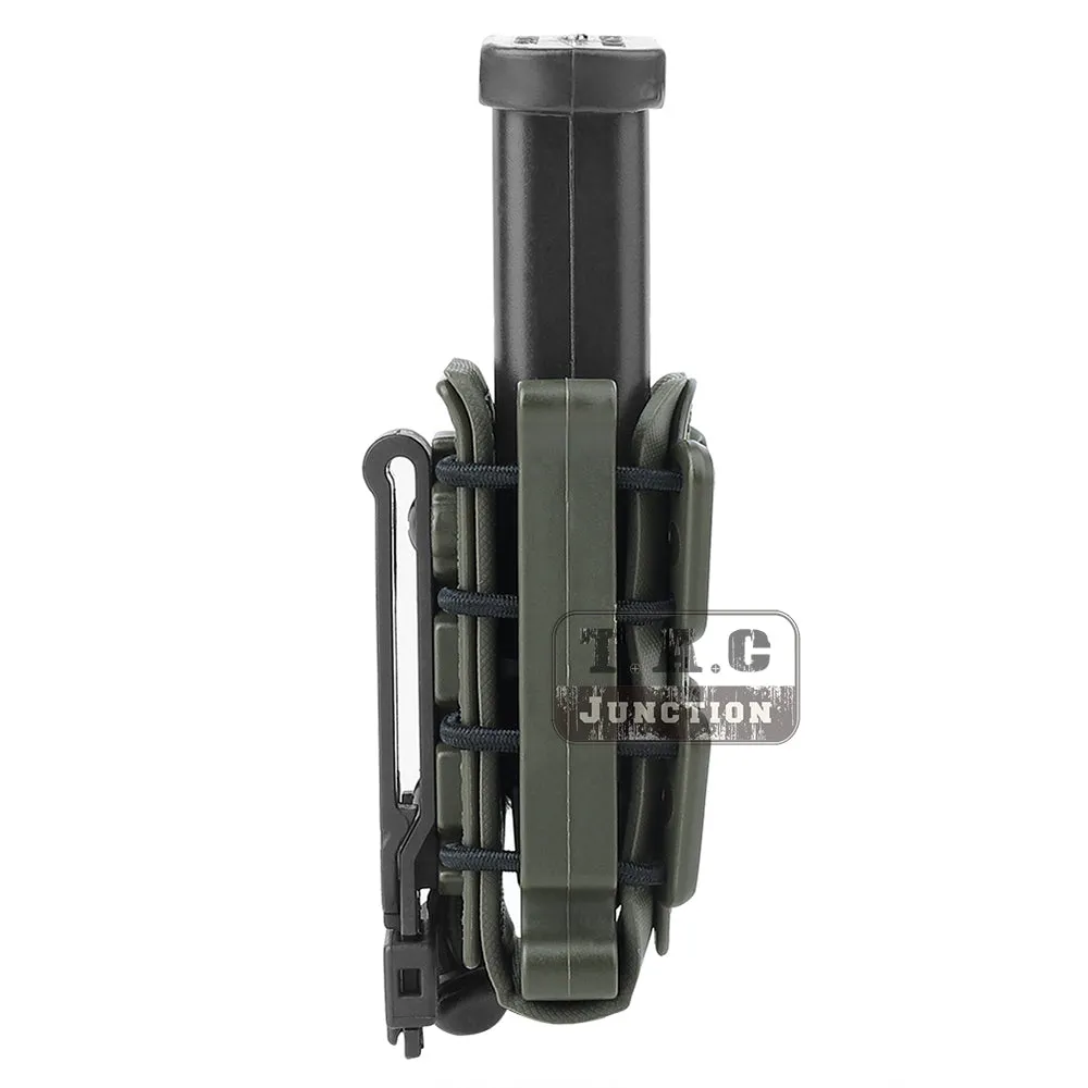 Tactical Scorpion Soft Shell Short Pistol 9mm Magazine Pouch Carrier Fits Belt for Hunting Shooting
