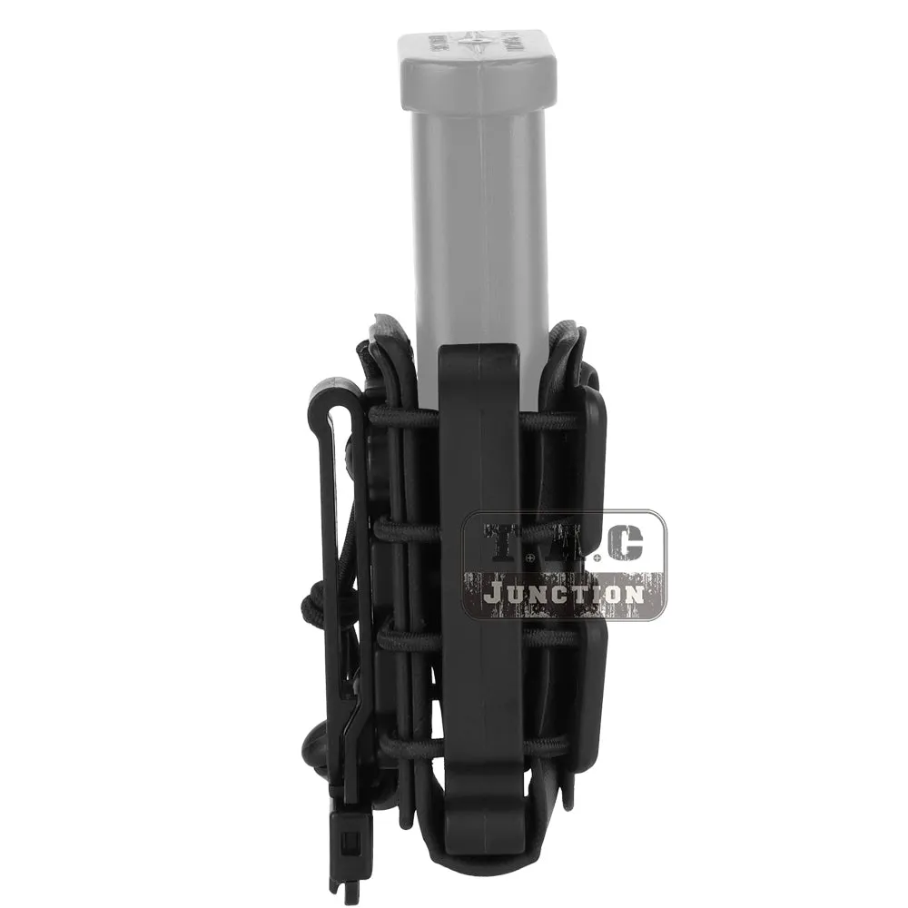 Tactical Scorpion Soft Shell Short Pistol 9mm Magazine Pouch Carrier Fits Belt for Hunting Shooting