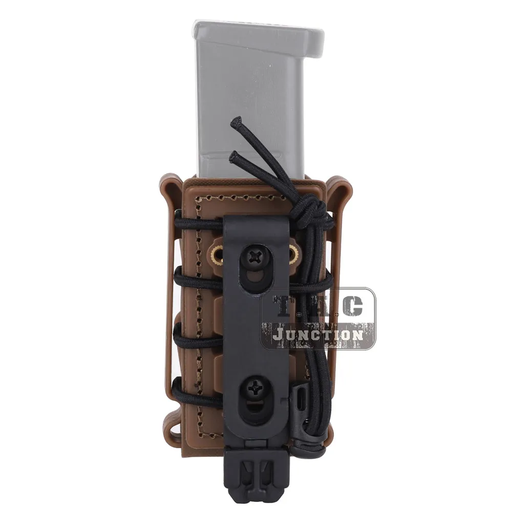 Tactical Scorpion Soft Shell Short Pistol 9mm Magazine Pouch Carrier Fits Belt for Hunting Shooting