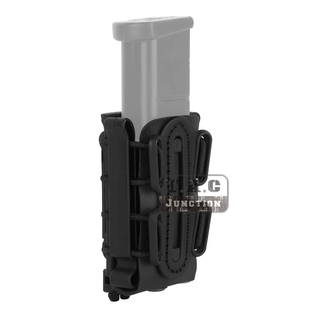 Tactical Scorpion Soft Shell Short Pistol 9mm Magazine Pouch Carrier Fits Belt for Hunting Shooting