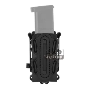 Tactical Scorpion Soft Shell Short Pistol 9mm Magazine Pouch Carrier Fits Belt for Hunting Shooting
