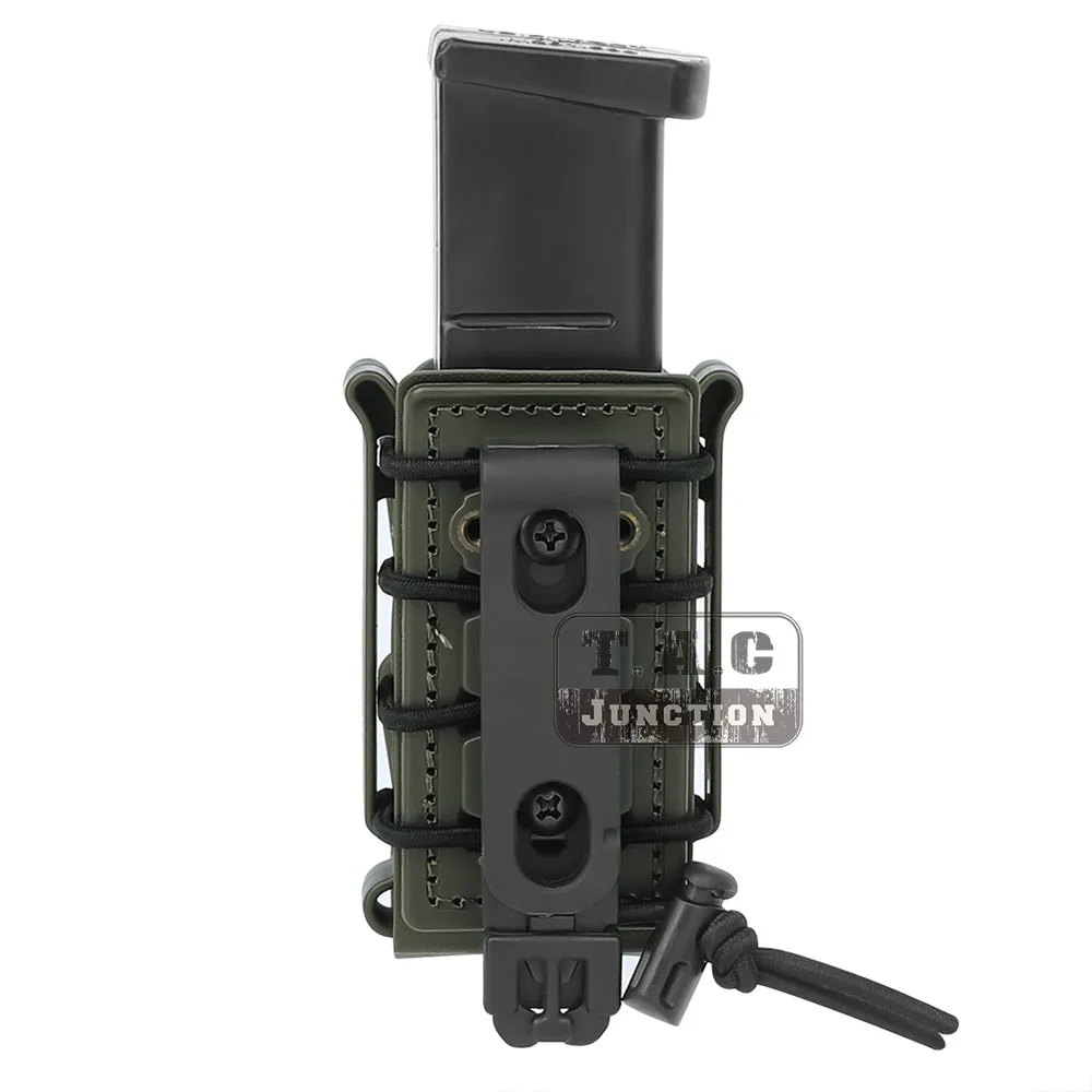 Tactical Scorpion Soft Shell Short Pistol 9mm Magazine Pouch Carrier Fits Belt for Hunting Shooting