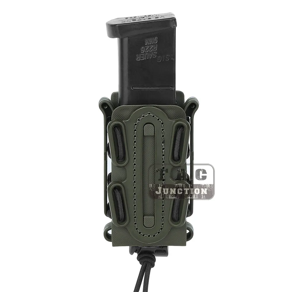 Tactical Scorpion Soft Shell Short Pistol 9mm Magazine Pouch Carrier Fits Belt for Hunting Shooting