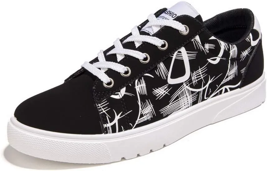 tazimall Men's Casual Canvas Shoes Low Cut Student Shoes