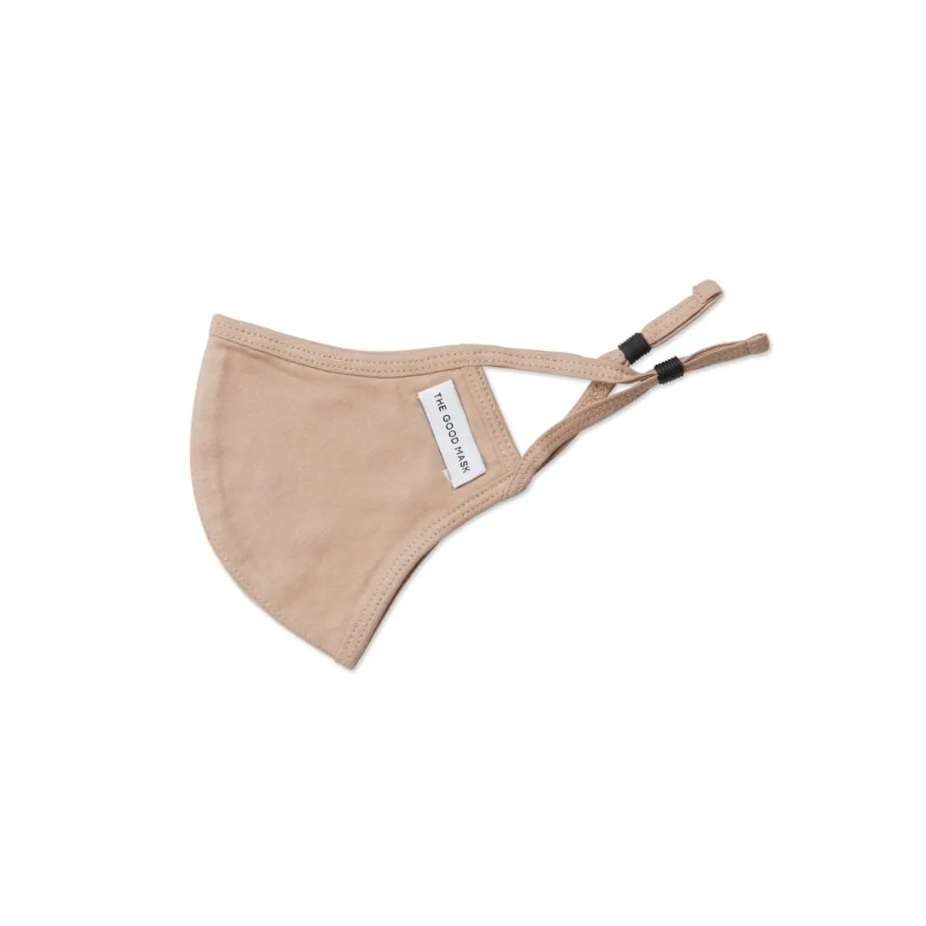 The Good Mask: Soft Cotton Jersey Mask - Biscotti