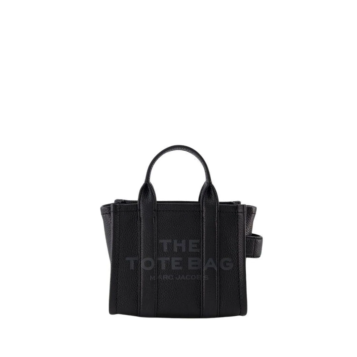 The Mini Crossbody Tote - Leather - Black