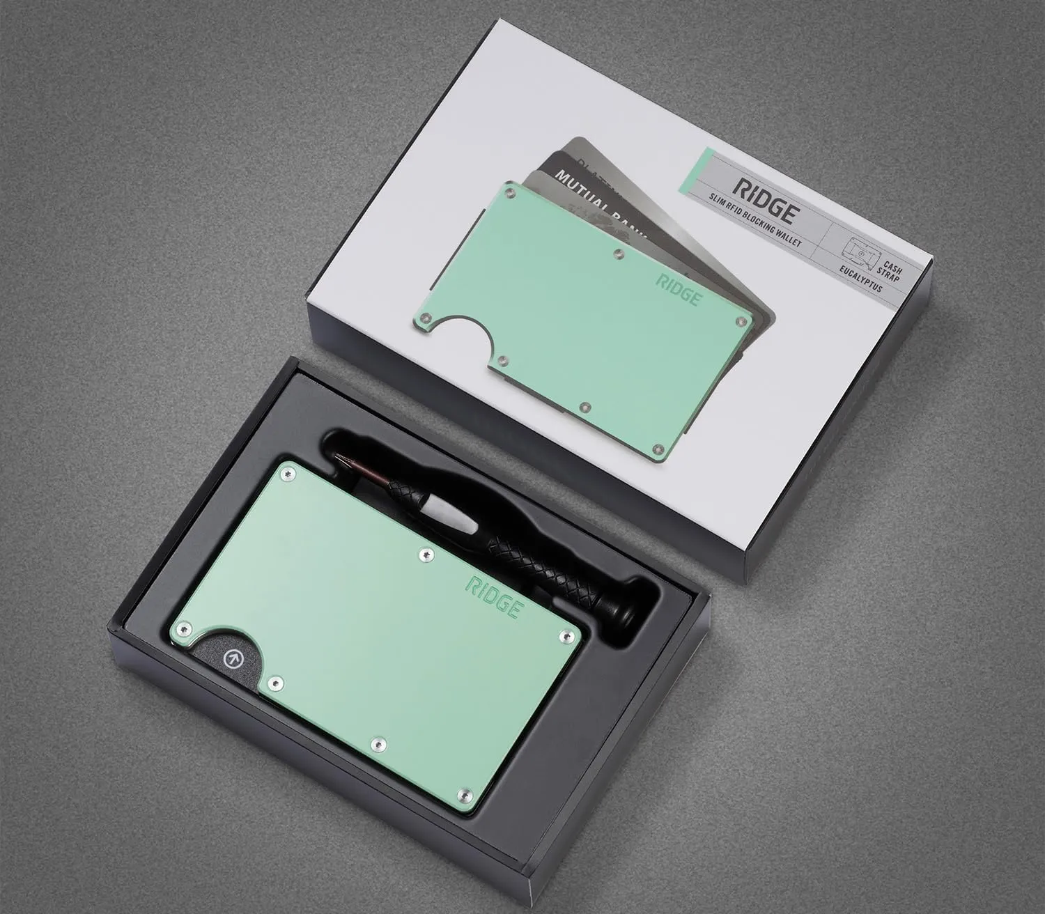 The Ridge Minimalist Slim Wallet For Women - RFID Blocking Front Pocket Credit Card Holder - Metal Wallet For women With Money Clip