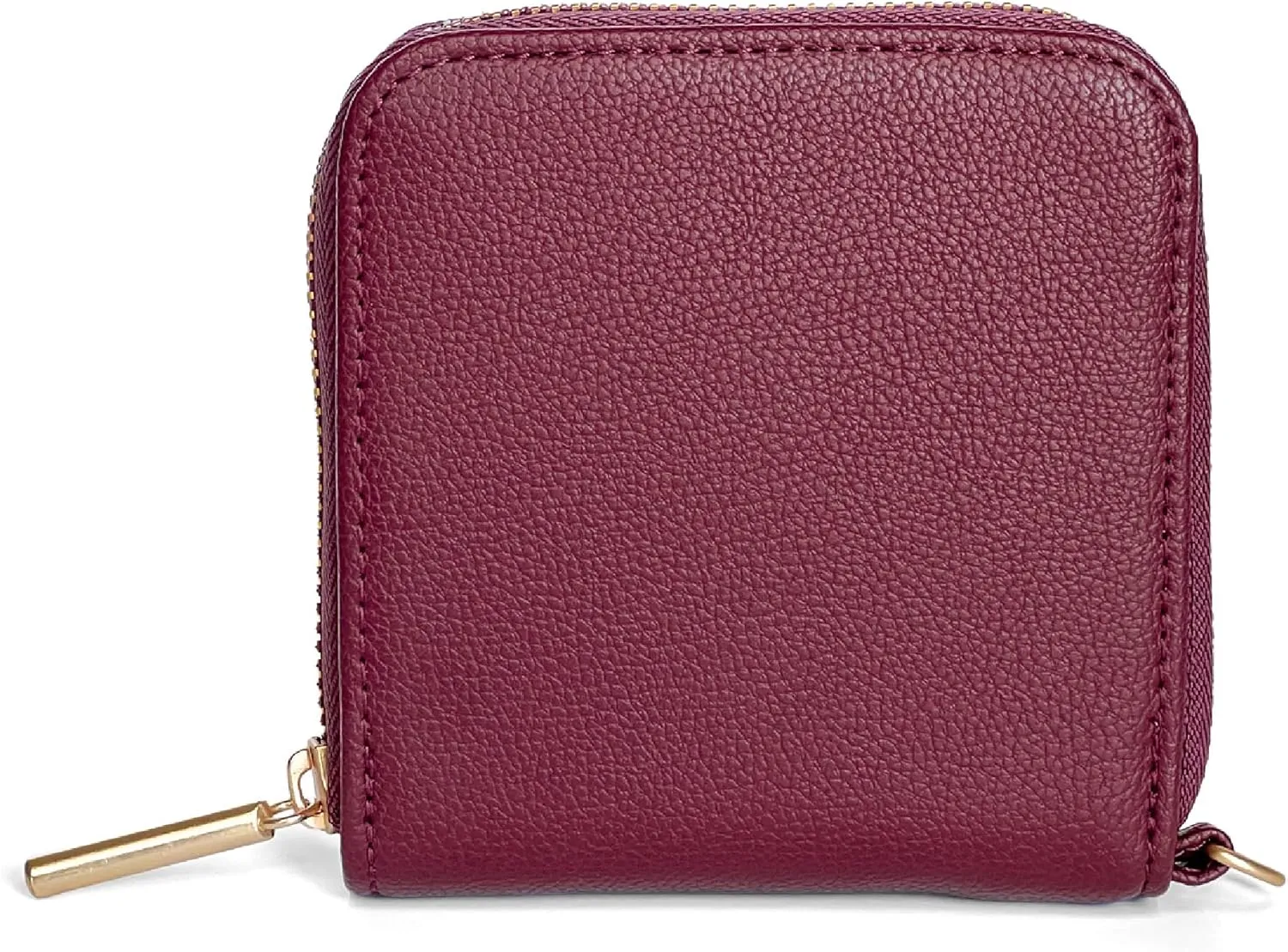 Thirty-One Gifts Mini All About the Benjamins Wallet, Mini Card Wallet for Women, Small Zipper Wallet with Bill Slot, Mulberry