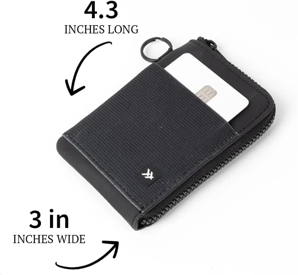 Thread Wallets RFID Blocking Leather Zip Wallet with Card Holder for Men and Women (Blossom)