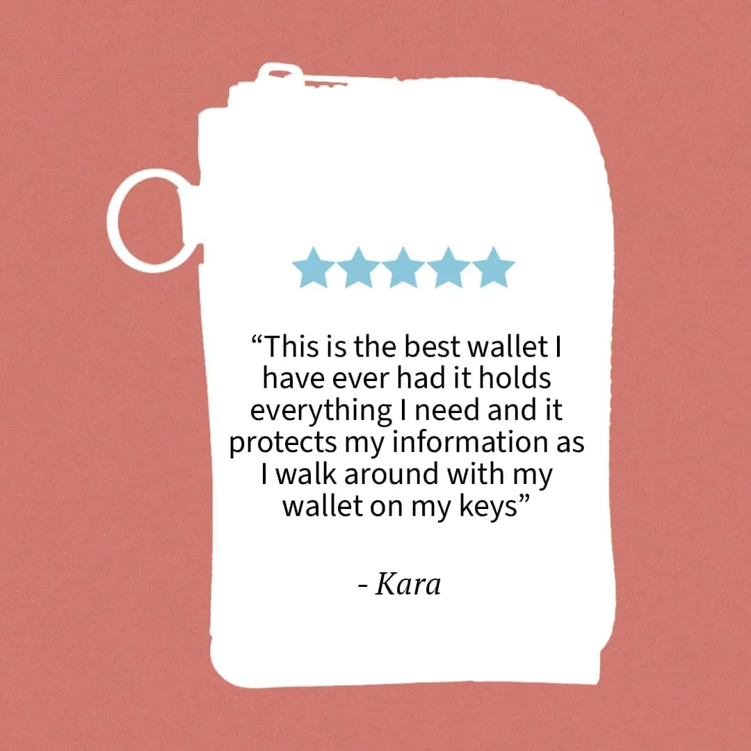 Thread Wallets RFID Blocking Leather Zip Wallet with Card Holder for Men and Women (Blossom)