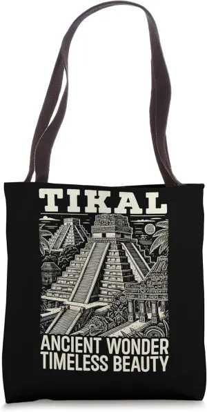 Tikal Ancient Maya Civilization Mayan Pyramid Guatemala Tote Bag