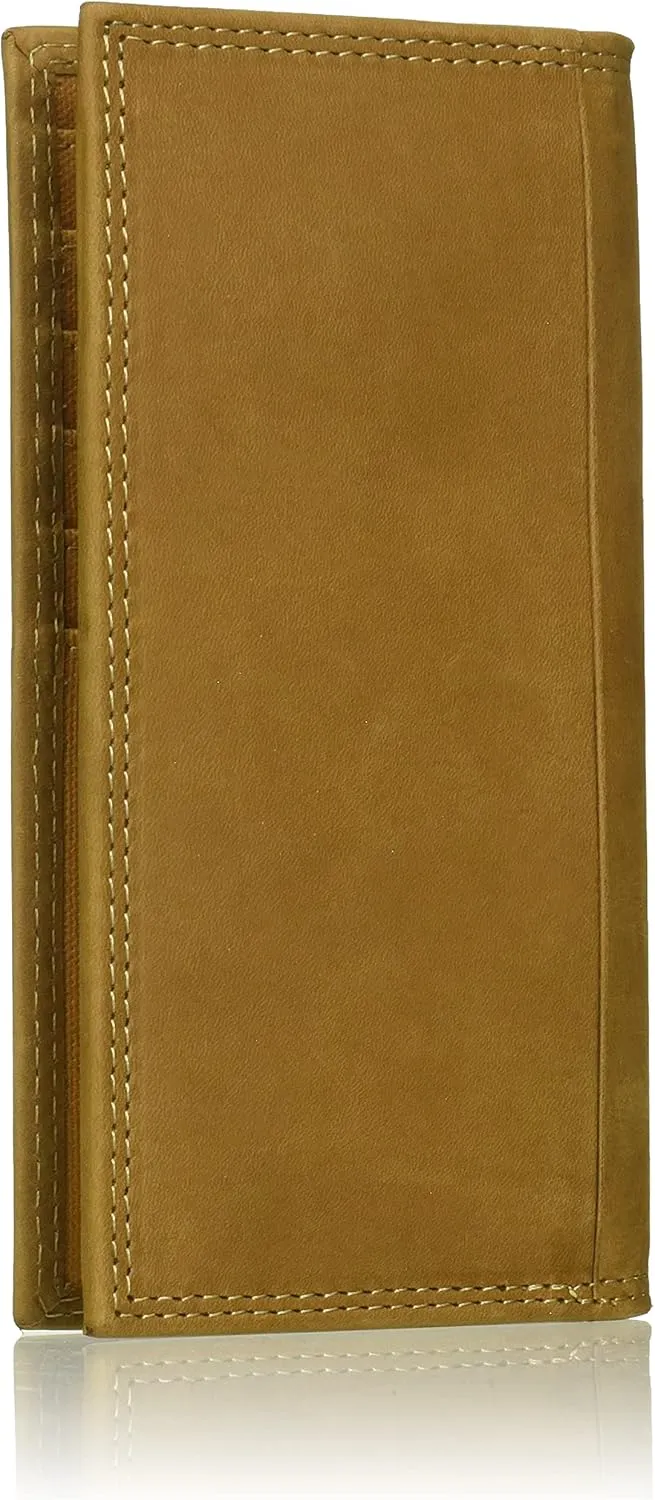 Timberland PRO Men's Leather Long Bifold Rodeo Wallet with RFID