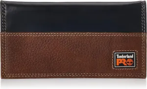 Timberland PRO Men's Leather Long Bifold Rodeo Wallet with RFID