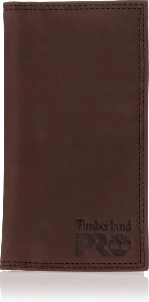 Timberland PRO Men's Leather Long Bifold Rodeo Wallet with RFID