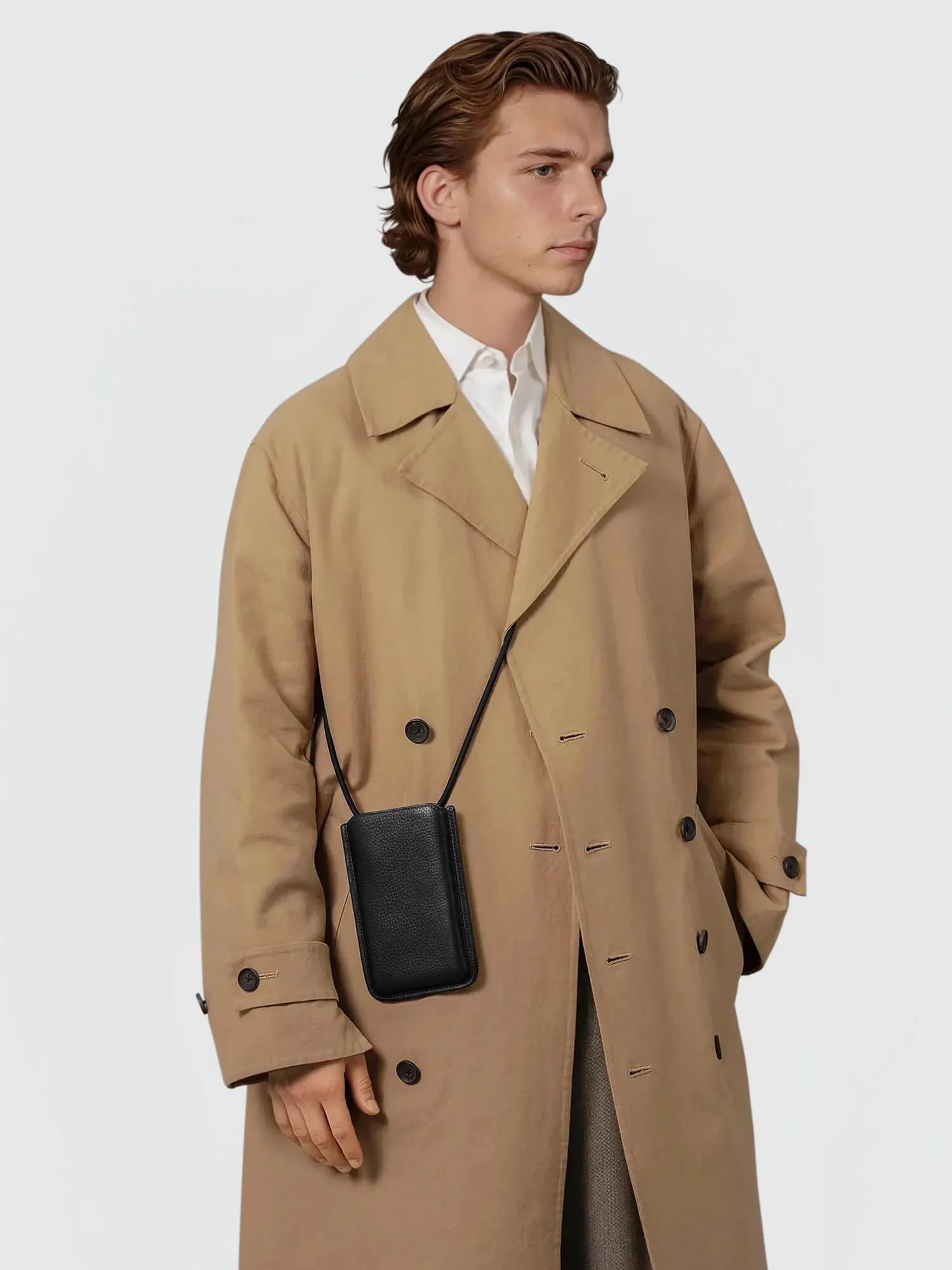 Tone Nume Leather Crossbody Phone Bag
