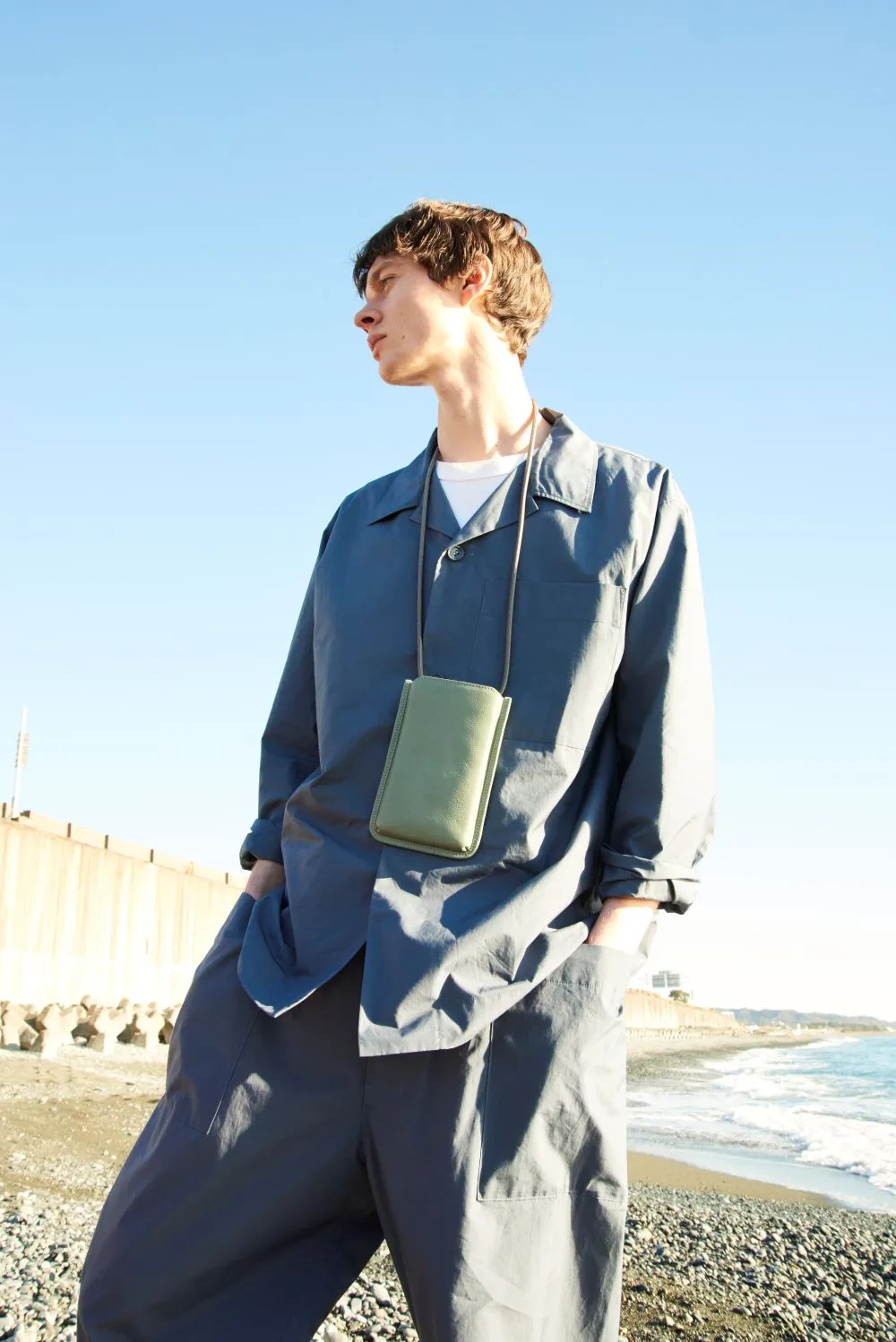 Tone Nume Leather Crossbody Phone Bag