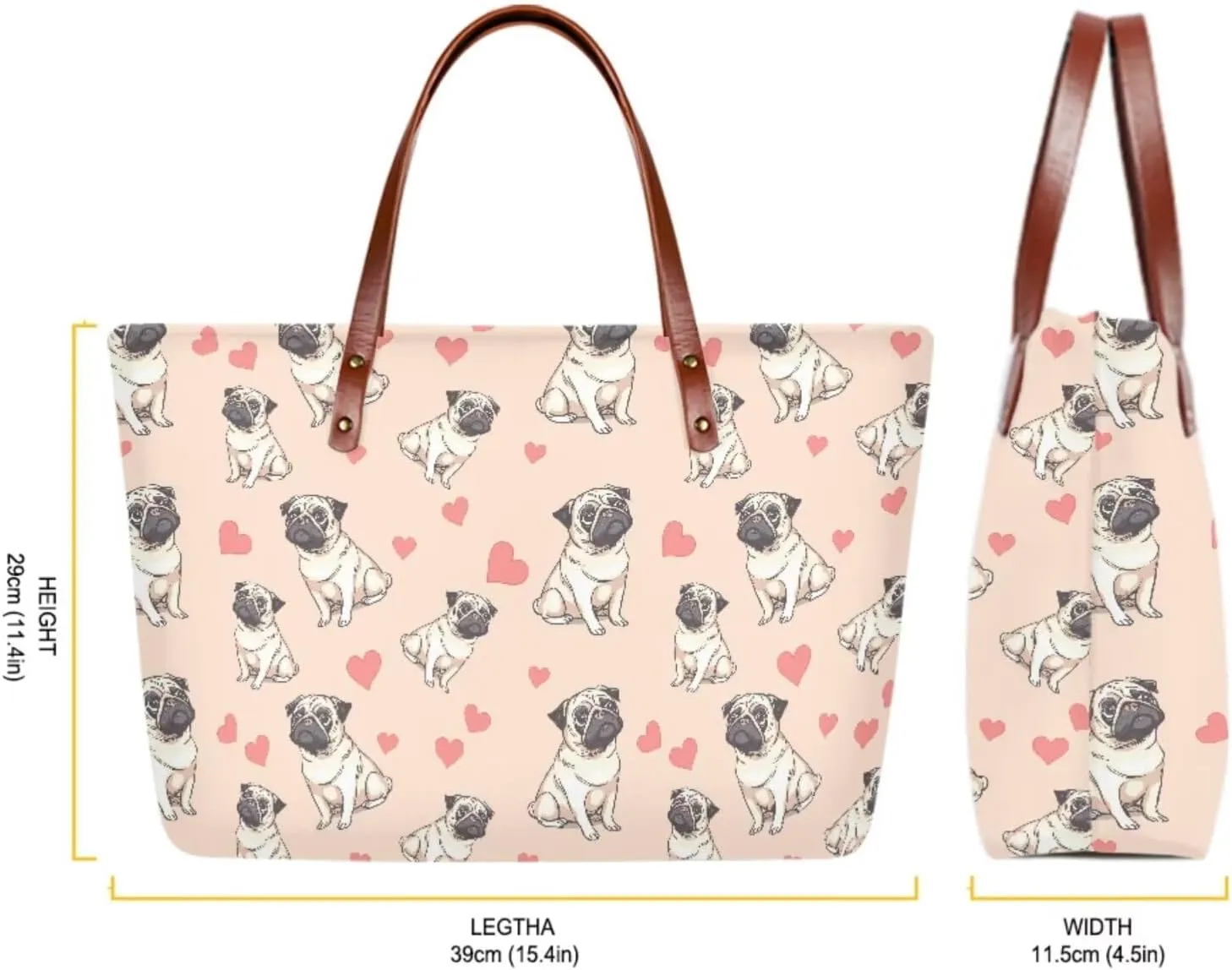 Top Handle Purse for Women, Large Tote Handbag With PU Wallet Set, Gift for Mom
