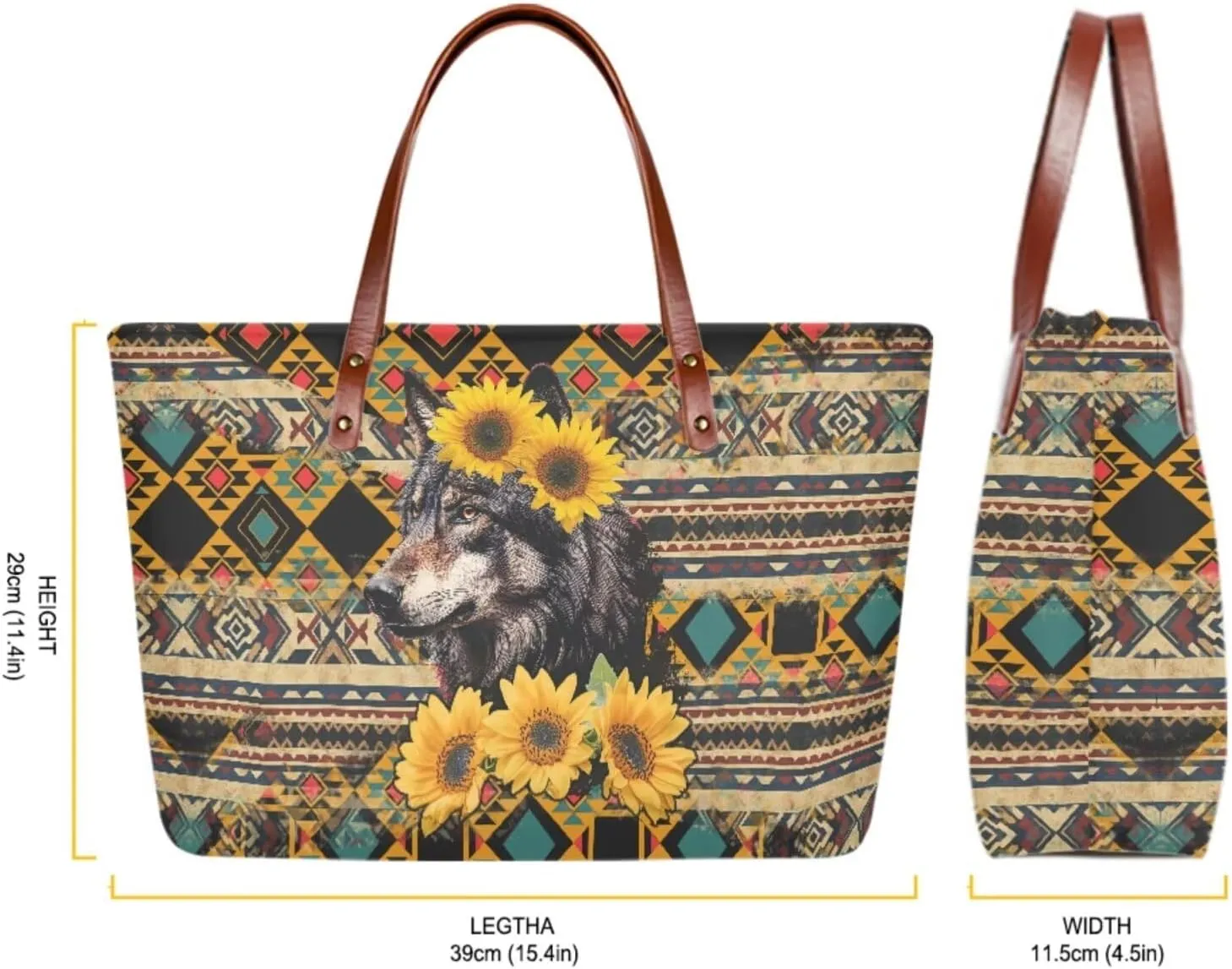 Top Handle Purse for Women, Large Tote Handbag With PU Wallet Set, Gift for Mom