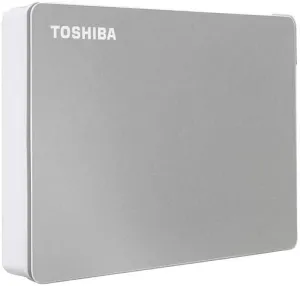 Toshiba Canvio Flex 4TB Portable External Hard Drive USB-C USB 3.0, Silver for PC, Mac, & Tablet - HDTX140XSCCA