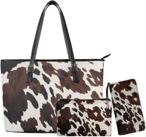 Tote Bag,Handbag,Wallet Set for Women Trendy Tote Bag Shoulder Purse Clutch Satchel Wallet School Work Bags