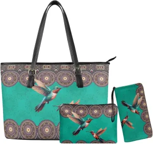 Tote Bag,Handbag,Wallet Set for Women Trendy Tote Bag Shoulder Purse Clutch Satchel Wallet School Work Bags