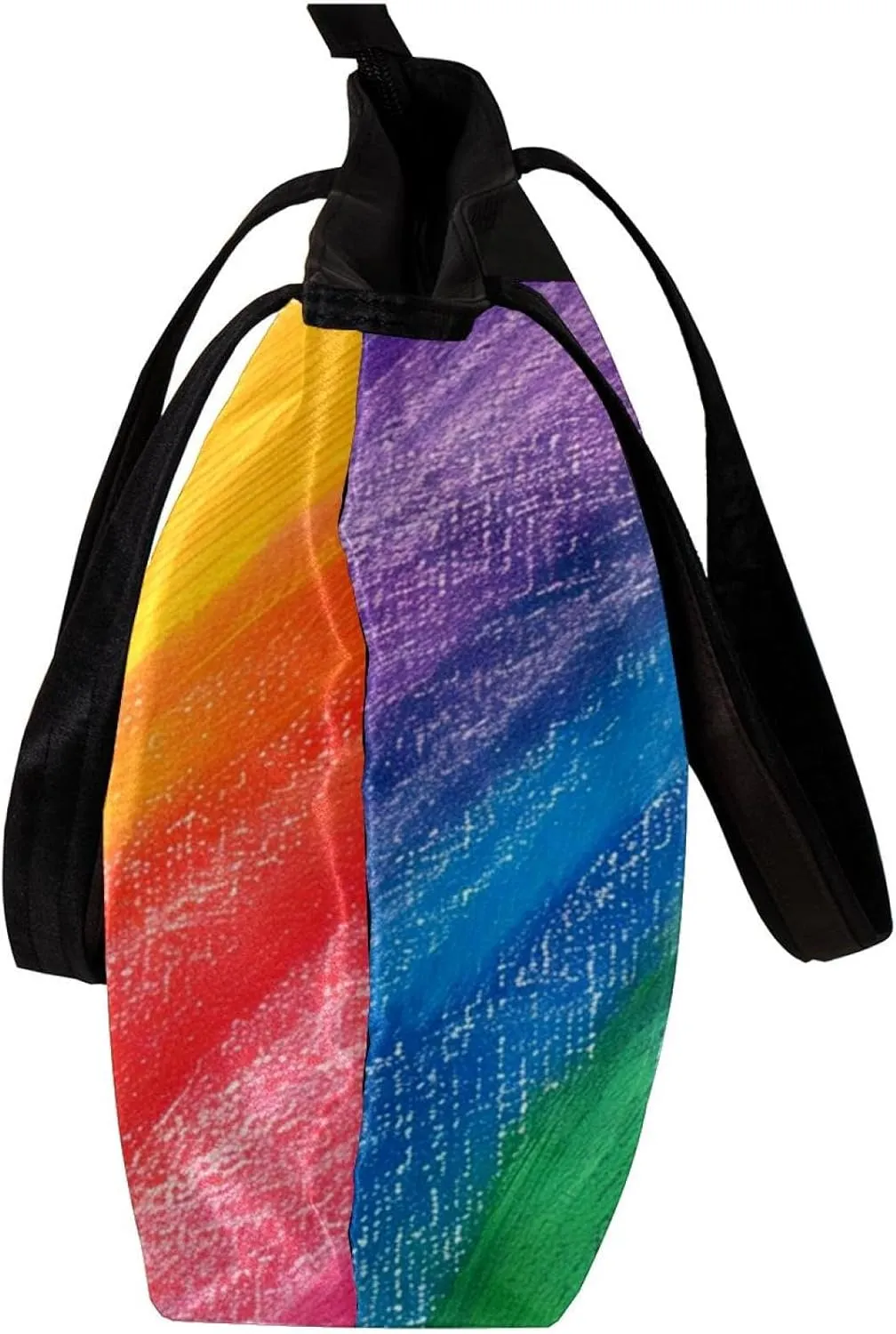 Tote Bags, Large Tote Bags for Women, Tote Bag with Zipper, Rainbow Modern Abstract Minimalist Pattern, Totes for Women