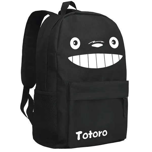 Totoro  Image Pattern Black/Camo Backpack Bag CSSO070