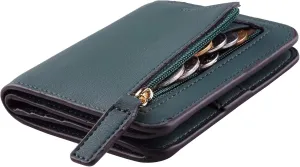 Toughergun Wallet Women Rfid Blocking Small Compact Bifold Luxury Leather Pocket Wallet Ladies Mini Purse with ID Window
