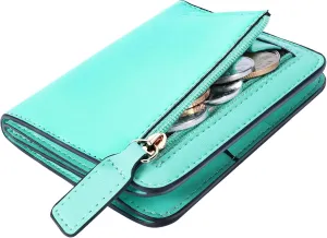 Toughergun Wallet Women Rfid Blocking Small Compact Bifold Luxury Leather Pocket Wallet Ladies Mini Purse with ID Window