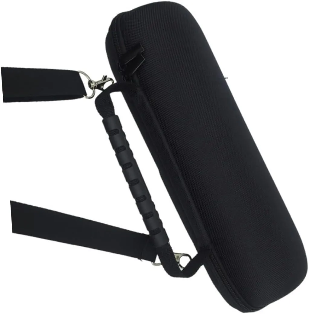 Travel Hard Case for Charge Speaker Portable Dual Compartment Storage Bag with Handle Strap Durable Protective Case for Charge and Shockproof Design