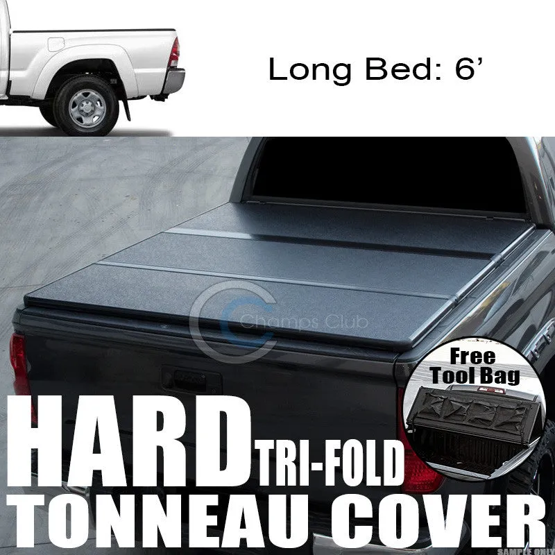 TRI-FOLD SOLID TONNEAU COVER TOOL BAG 16-17 TACOMA ACCESS/DOUBLE CAB 6'/72" BED