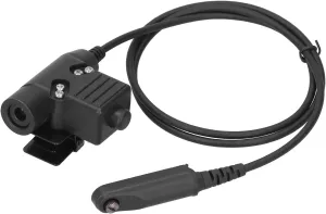 U94 PTT Cable Plug Headset Adapter Compatible for Baofeng UV 9R/UV 9RPLUS/UV XS Walkie Talkie, 3.3ft