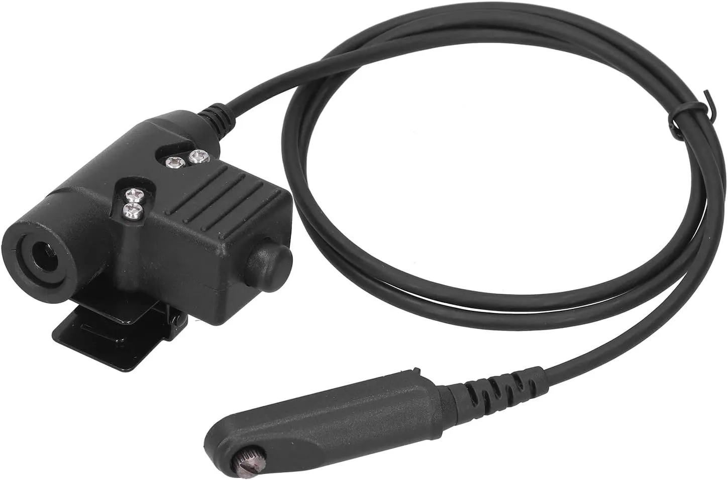 U94 PTT Cable Plug Headset Adapter Compatible for Baofeng UV 9R/UV 9RPLUS/UV XS Walkie Talkie, 3.3ft