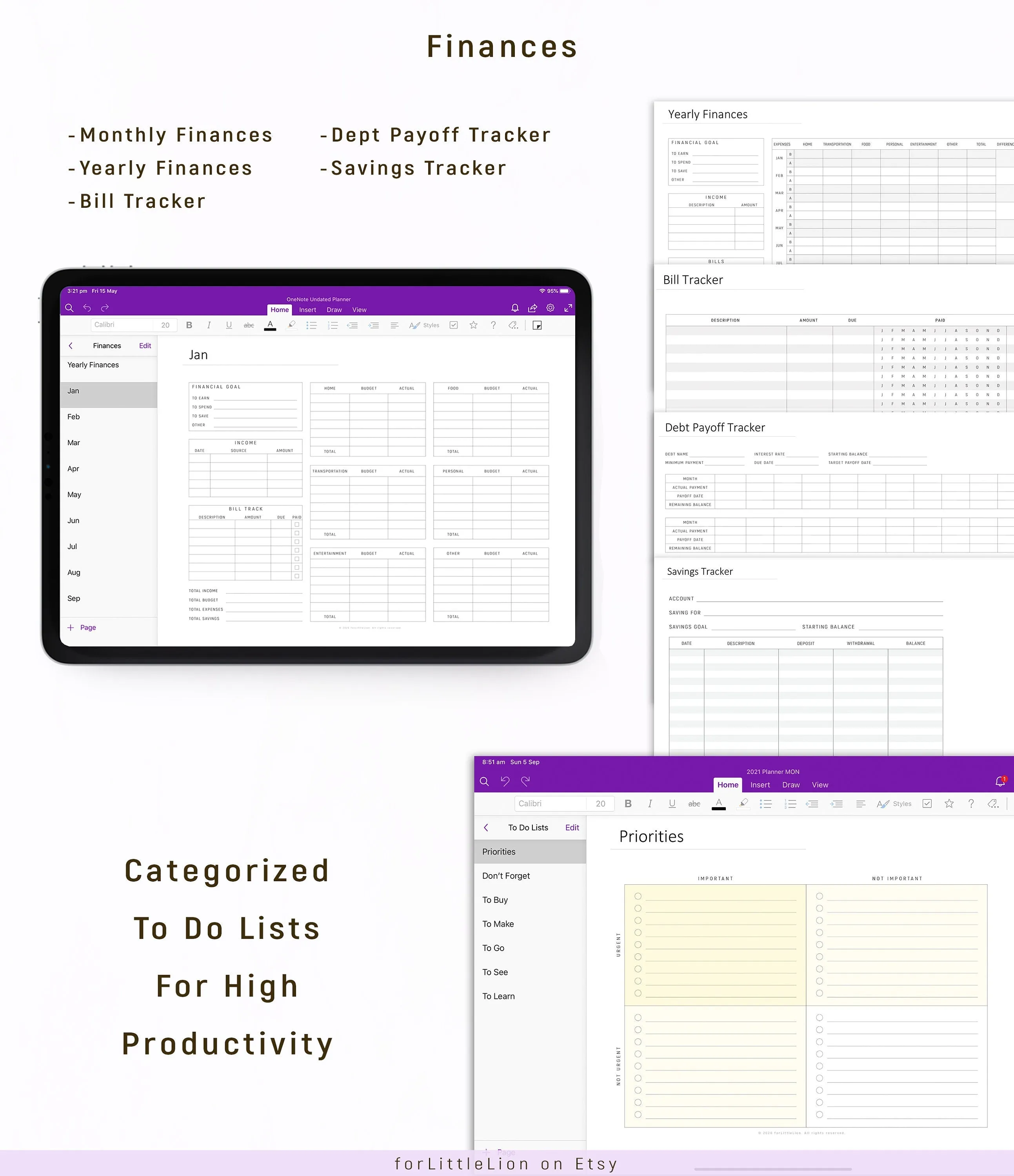Ultimate OneNote Digital Planner 2025