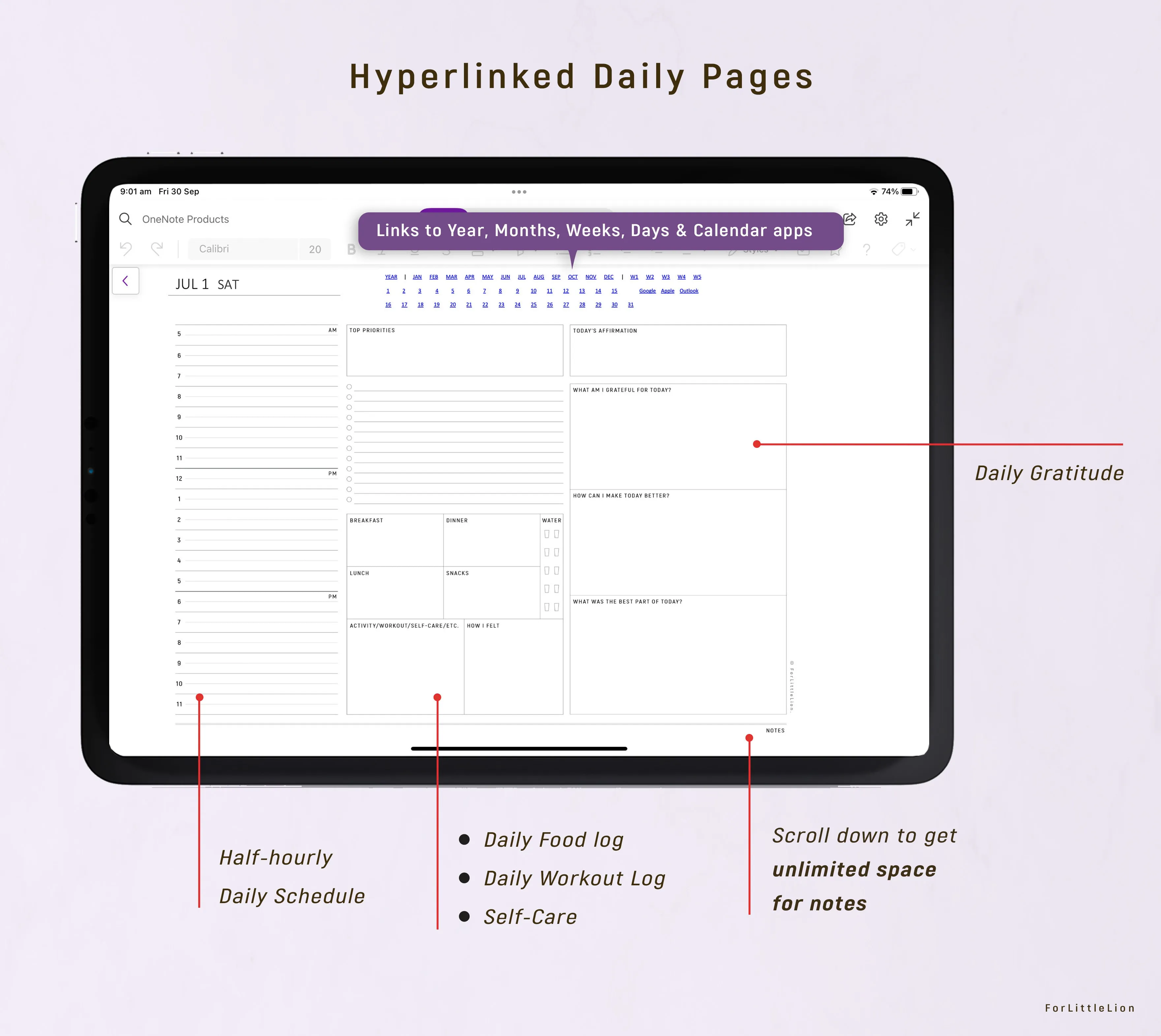 Ultimate OneNote Digital Planner 2025