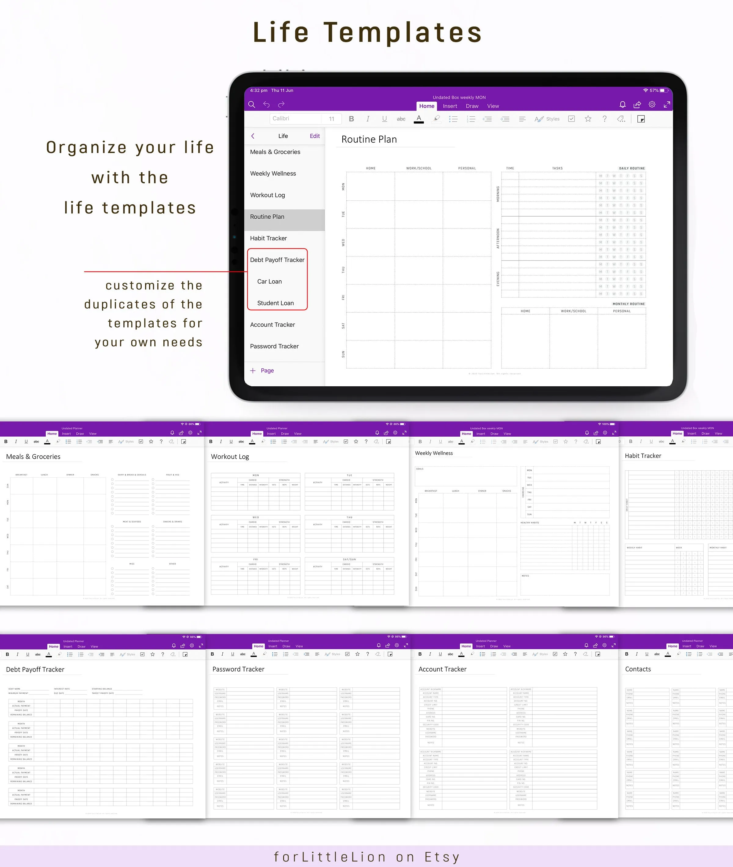 Ultimate OneNote Digital Planner 2025