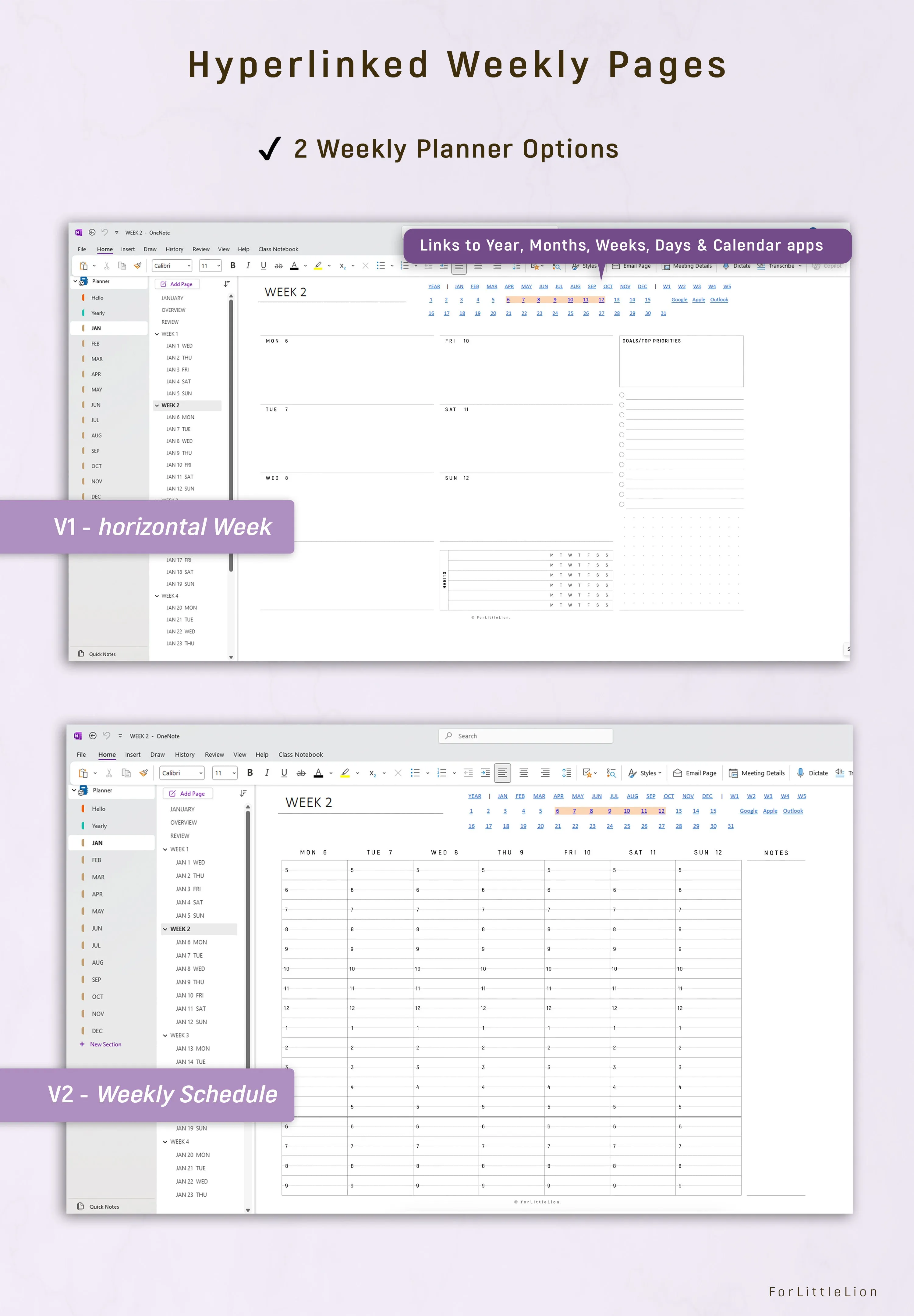 Ultimate OneNote Digital Planner 2025
