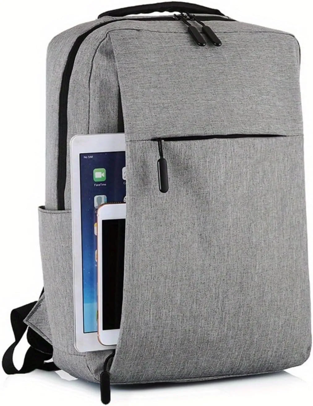 Ultimate Travel Laptop Backpack for Women & Men-15.6 Inch Carry On Backpack with USB Charging,Waterproof & Anti-Theft Design | Work Backpack for Commuters,Business Trips,College Students (Light gray)