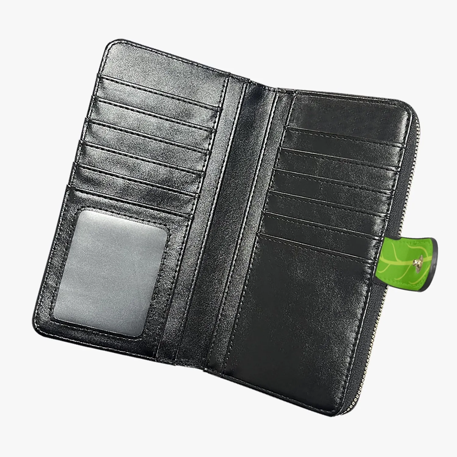 Ulu Leaves-Long Leather Wallet