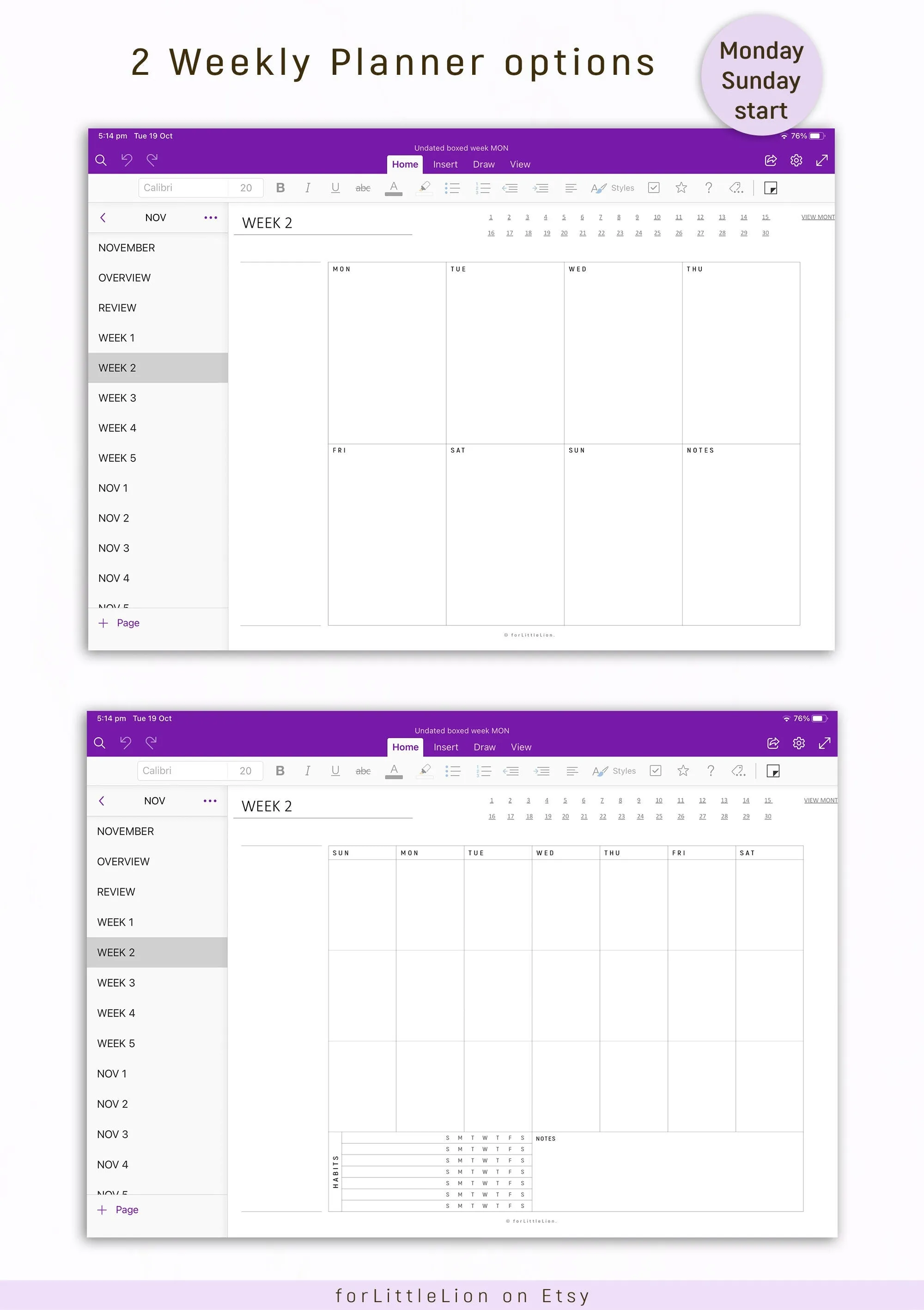 UNDATED Ultimate OneNote STUDENT Planner