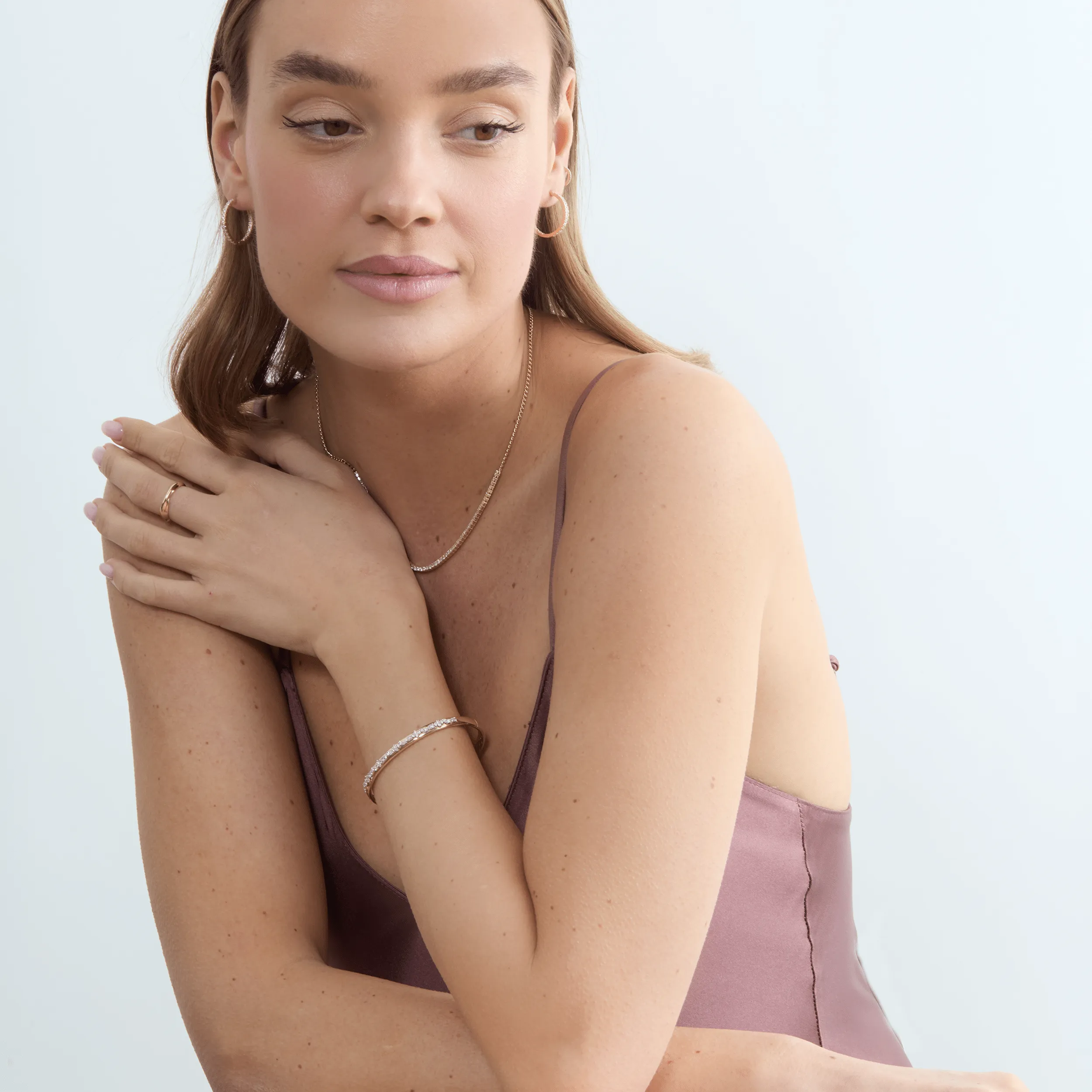 Unique Natural Diamond Bangle, Sarahi