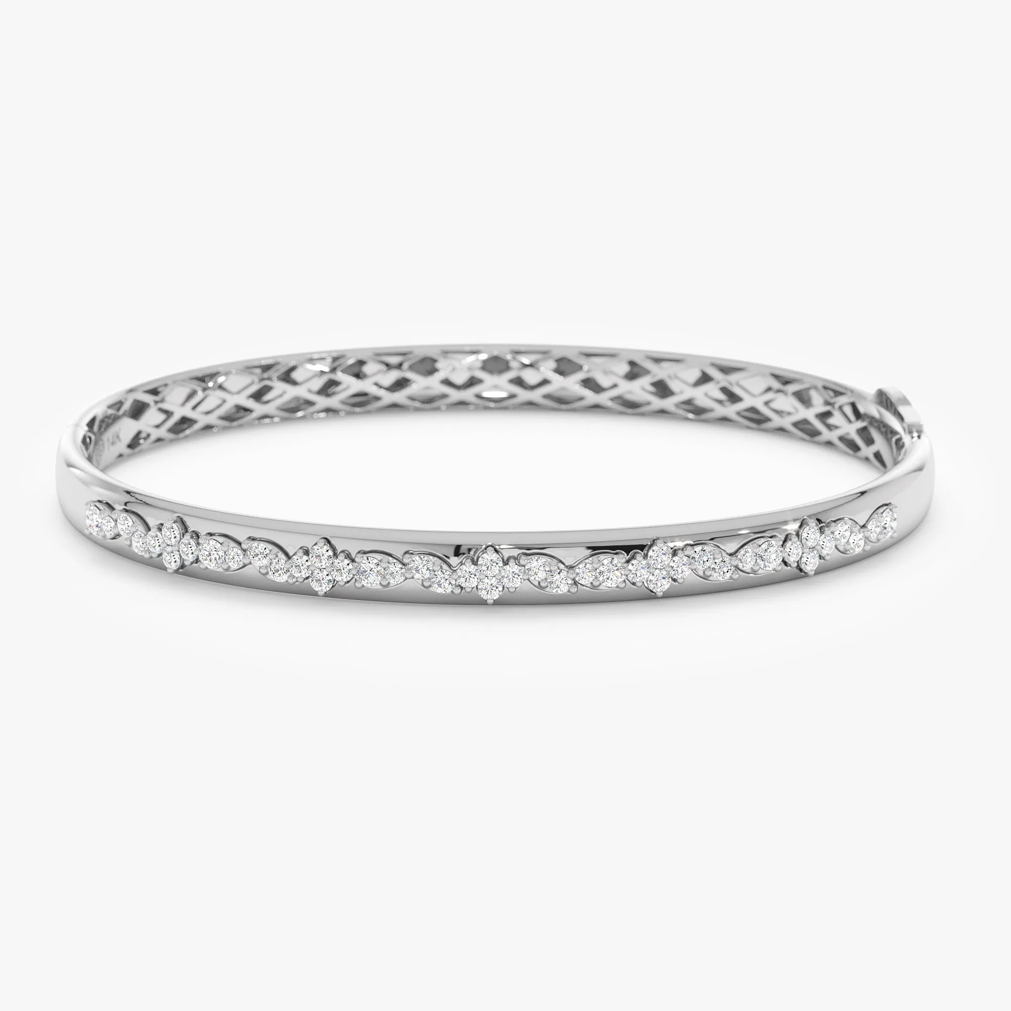 Unique Natural Diamond Bangle, Sarahi