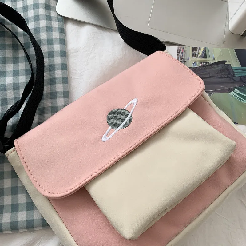 Unique Women's Fashionable Korean Versatile Canvas Shoulder Bags