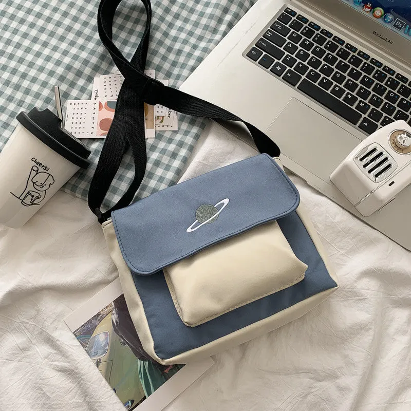 Unique Women's Fashionable Korean Versatile Canvas Shoulder Bags