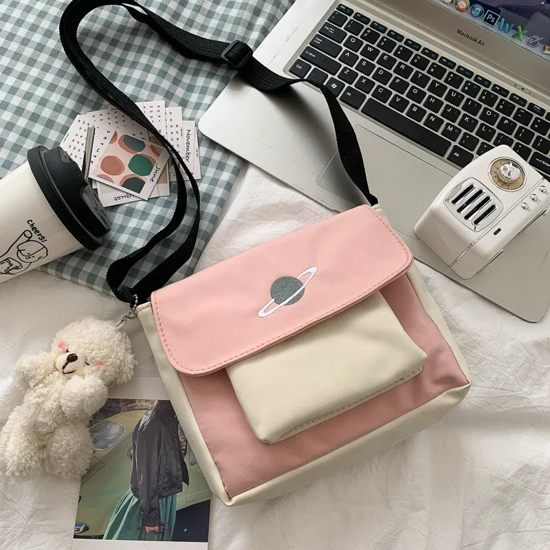 Unique Women's Fashionable Korean Versatile Canvas Shoulder Bags