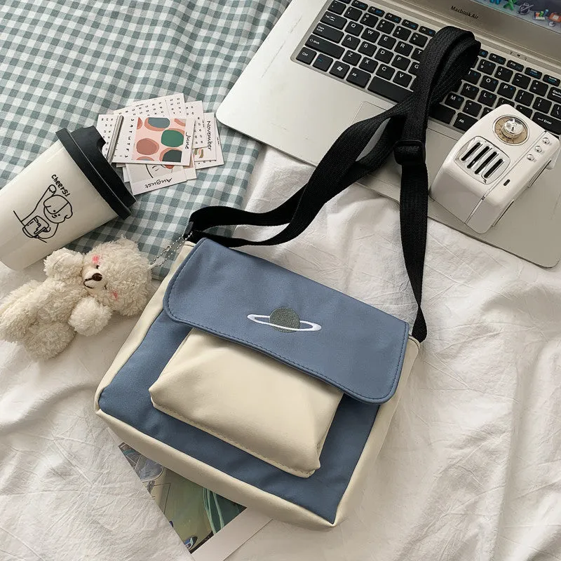 Unique Women's Fashionable Korean Versatile Canvas Shoulder Bags