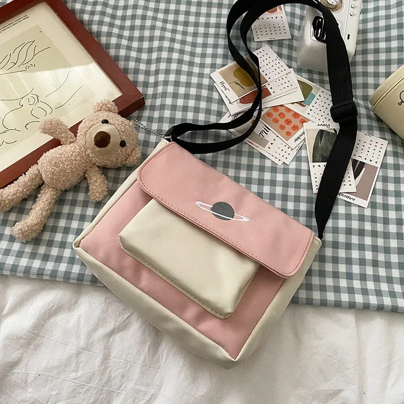 Unique Women's Fashionable Korean Versatile Canvas Shoulder Bags
