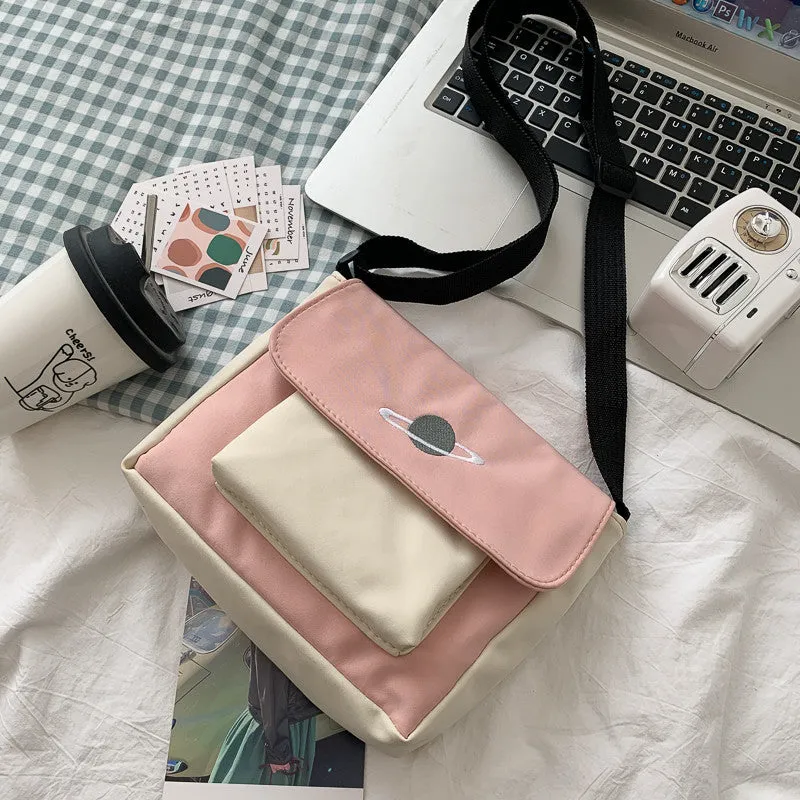 Unique Women's Fashionable Korean Versatile Canvas Shoulder Bags