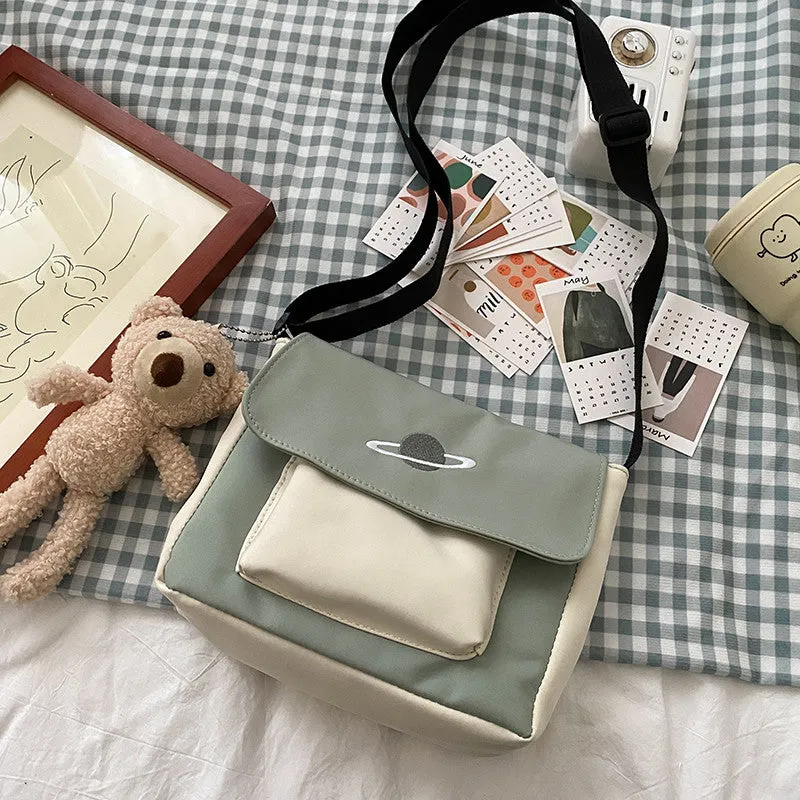 Unique Women's Fashionable Korean Versatile Canvas Shoulder Bags